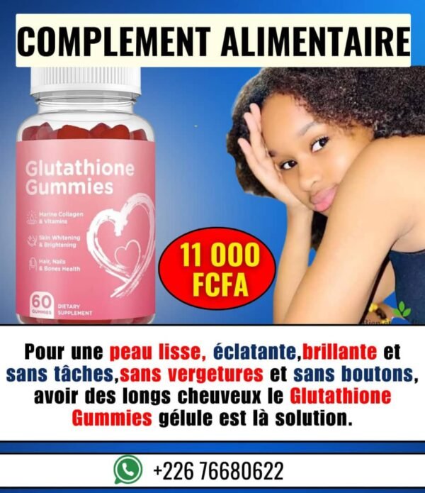 Glutathione Gummies – Beauté de la peau, des cheveux et des ongles